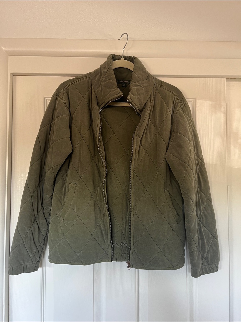 Wild Fable Women's Quilted Bomber Jacket Green